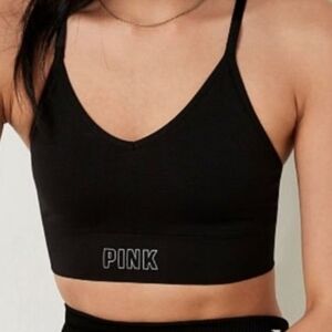 PINK Victoria's Secret Seamless Lightly Lined Sports Bra